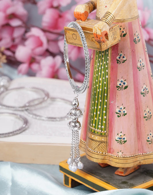 Zircon Diamond Stone | Traditional Girl’s Bangles-bellabangles