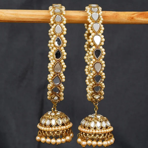 Classic Mirror with kundan Bangle - Image 2