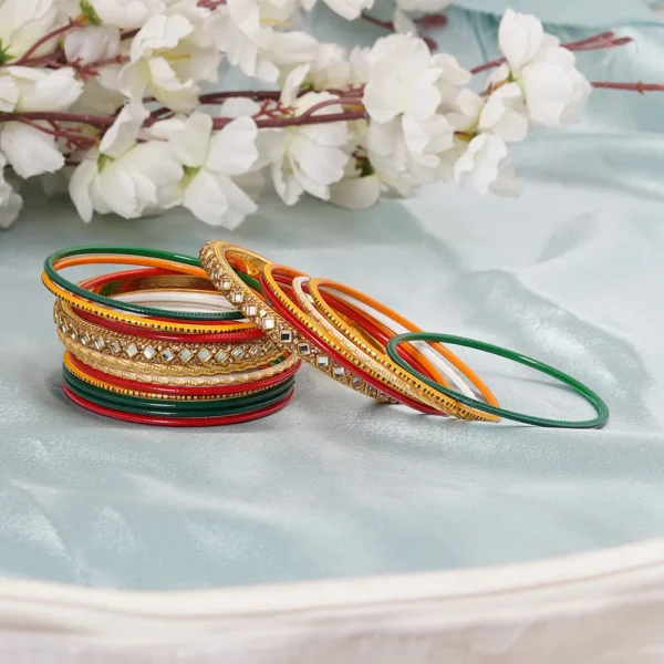Midi Mehndi Night Multicolour Bangle Set