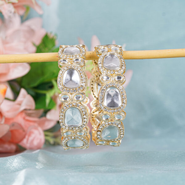 Royal Kundan Gold Finish Bangles